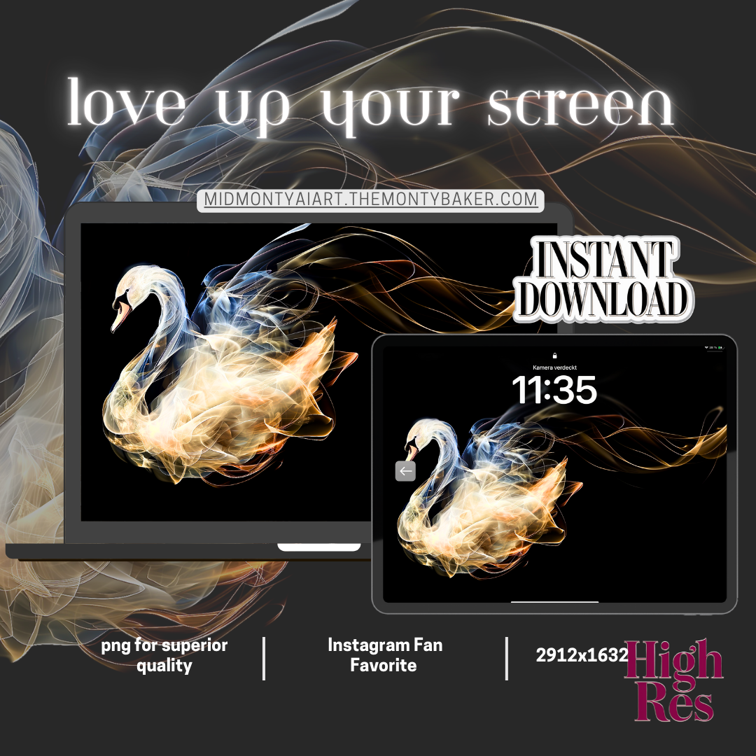 High-resolution ethereal swan wallpaper for instant download, delivering superior quality for premium device displays – Instagram fan favorite.