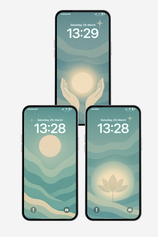 bundle of 4k wallpapers designed to support relaxation and inner peace according to the science of the effects of colors to human well-being