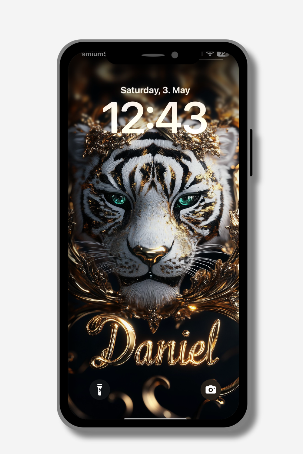 Daniel name phone wallpaper for cool tigers – MidMonty AI Art